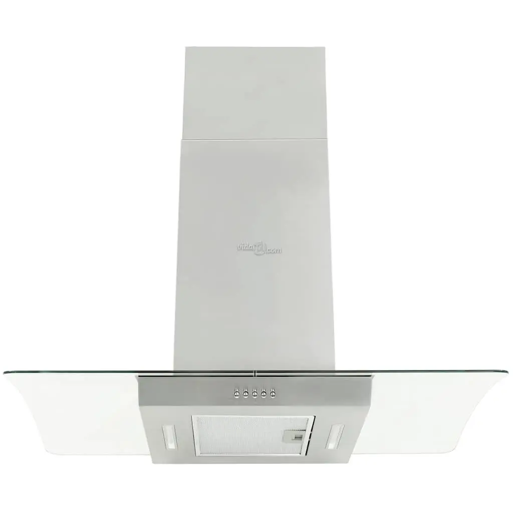 90cm Island Range Hood in Silver