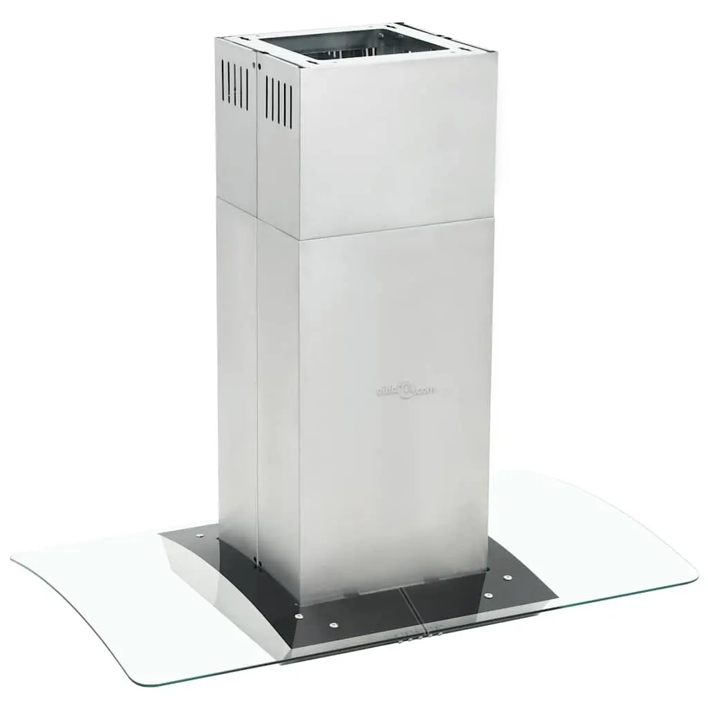 90cm Island Range Hood in Silver