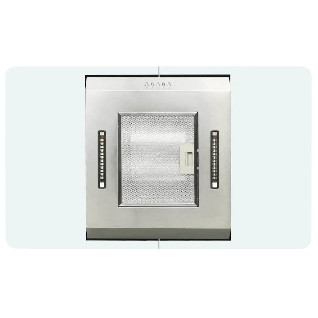 90cm Island Range Hood in Silver