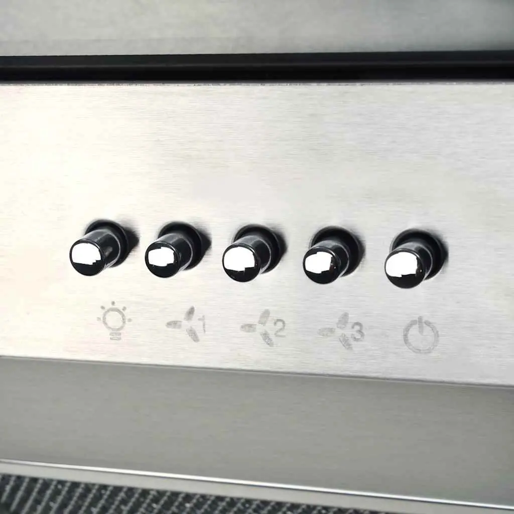 90cm Island Range Hood in Silver