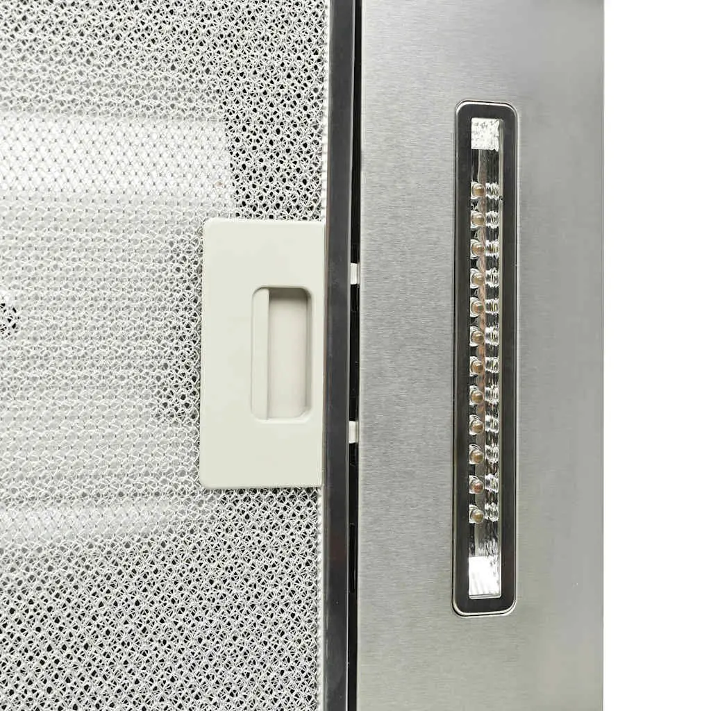 90cm Island Range Hood in Silver