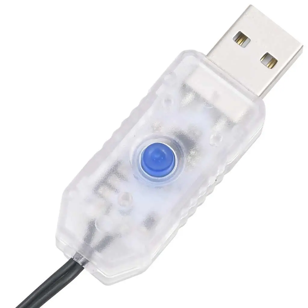 LED Light String 400 LEDs 40m Warm White 8 Effects Christmas Lights Indoor