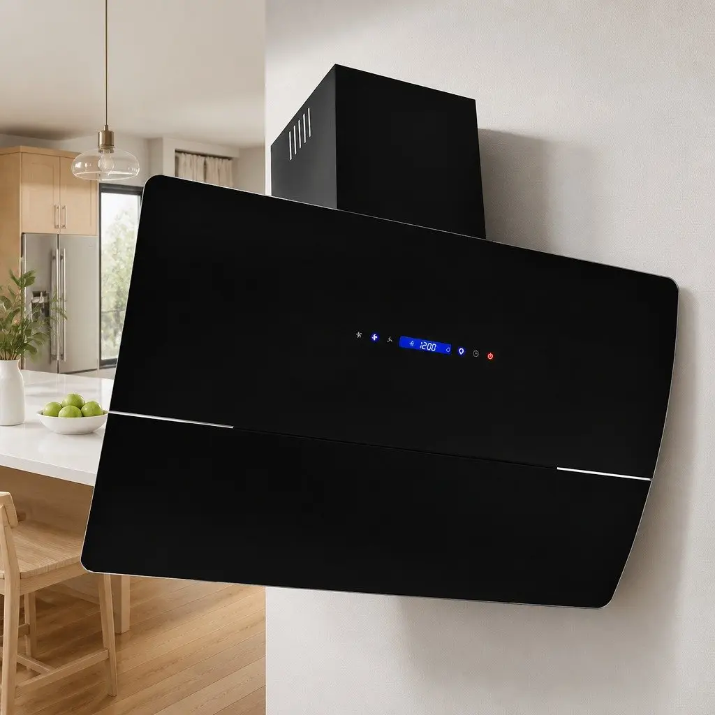 90cm Wall Mounted Range Hood with 756 m³/h Capacity