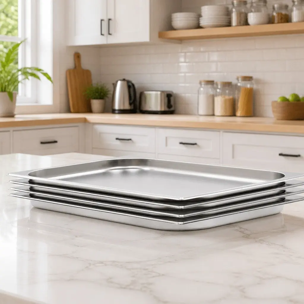 4 pcs GN 1/1 20 mm Gastronorm Pans