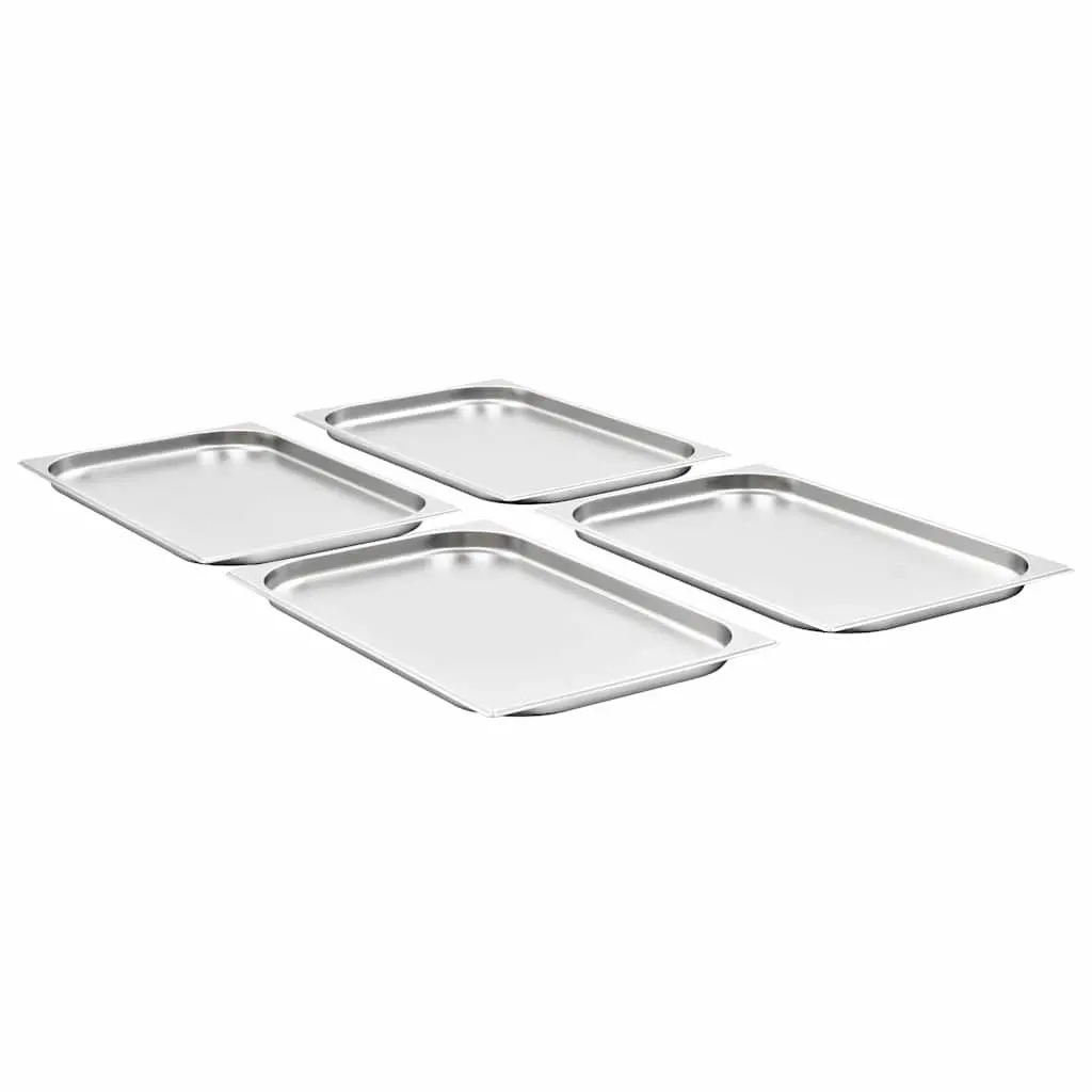 Gastronorm Containers Kitchen GN 1/1 20 mm 4 Piece Steam Table Pans