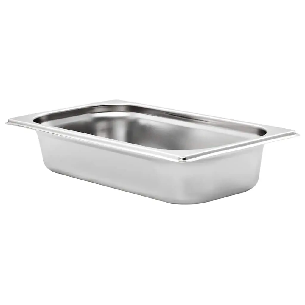 Gastronorm Containers 8 pcs GN 1/3 65 mm Stackable Steam Table Pans