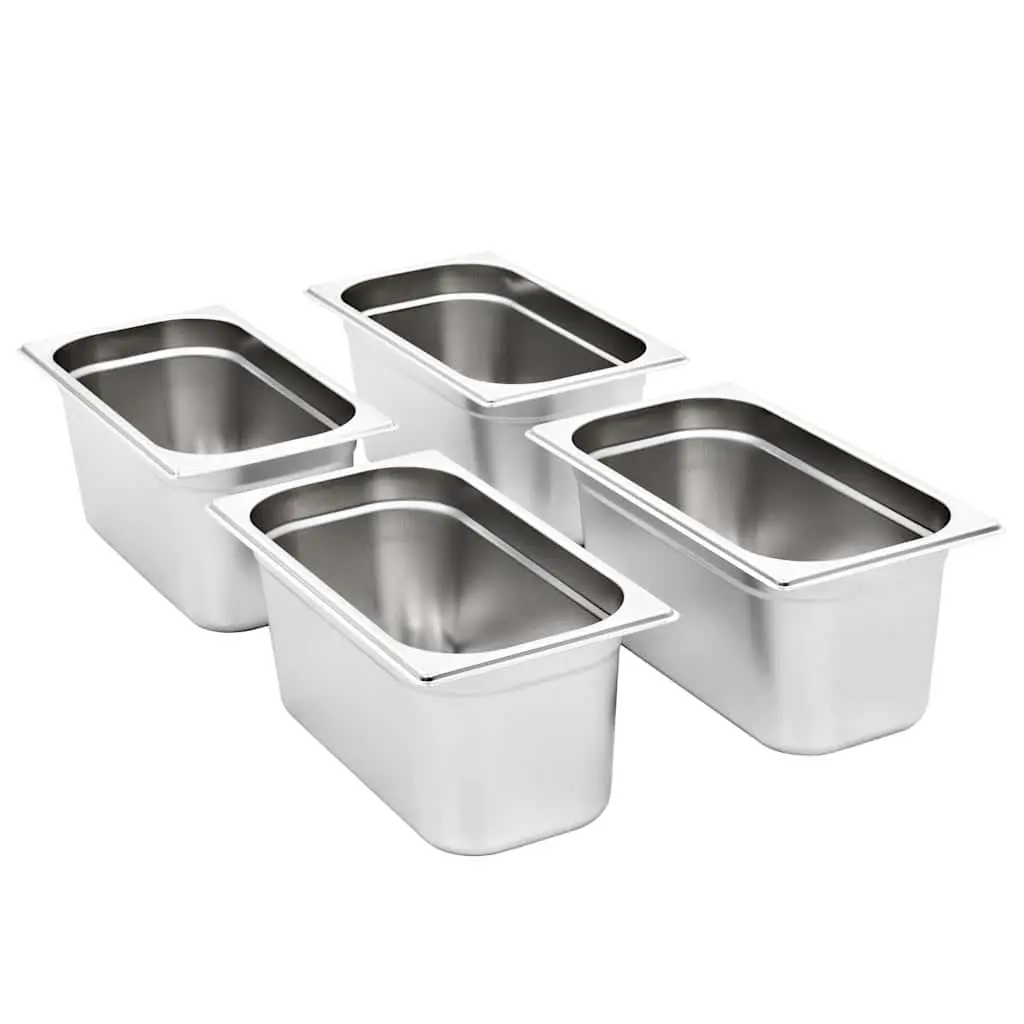 Gastronorm Containers Professional Kitchen GN 1/3 150 mm 4 Piece