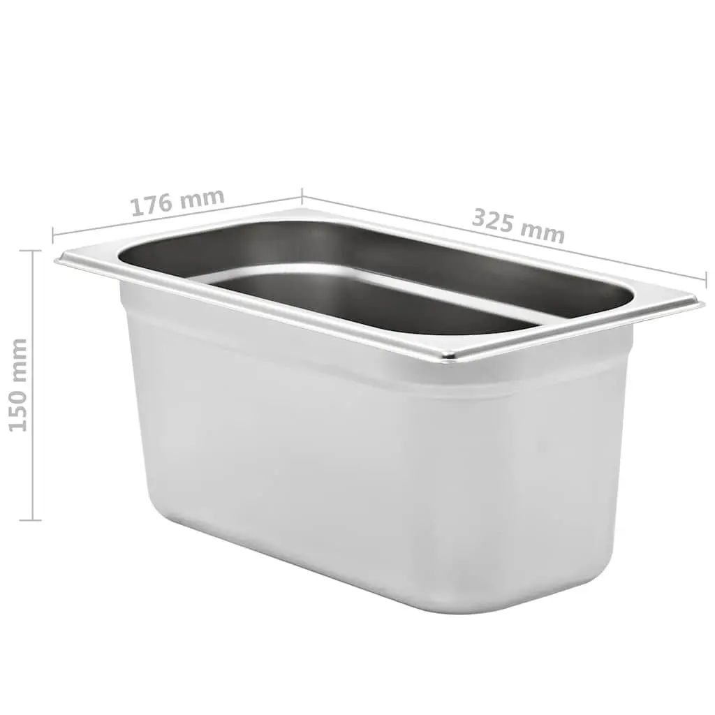 Gastronorm Containers Professional Kitchen GN 1/3 150 mm 4 Piece