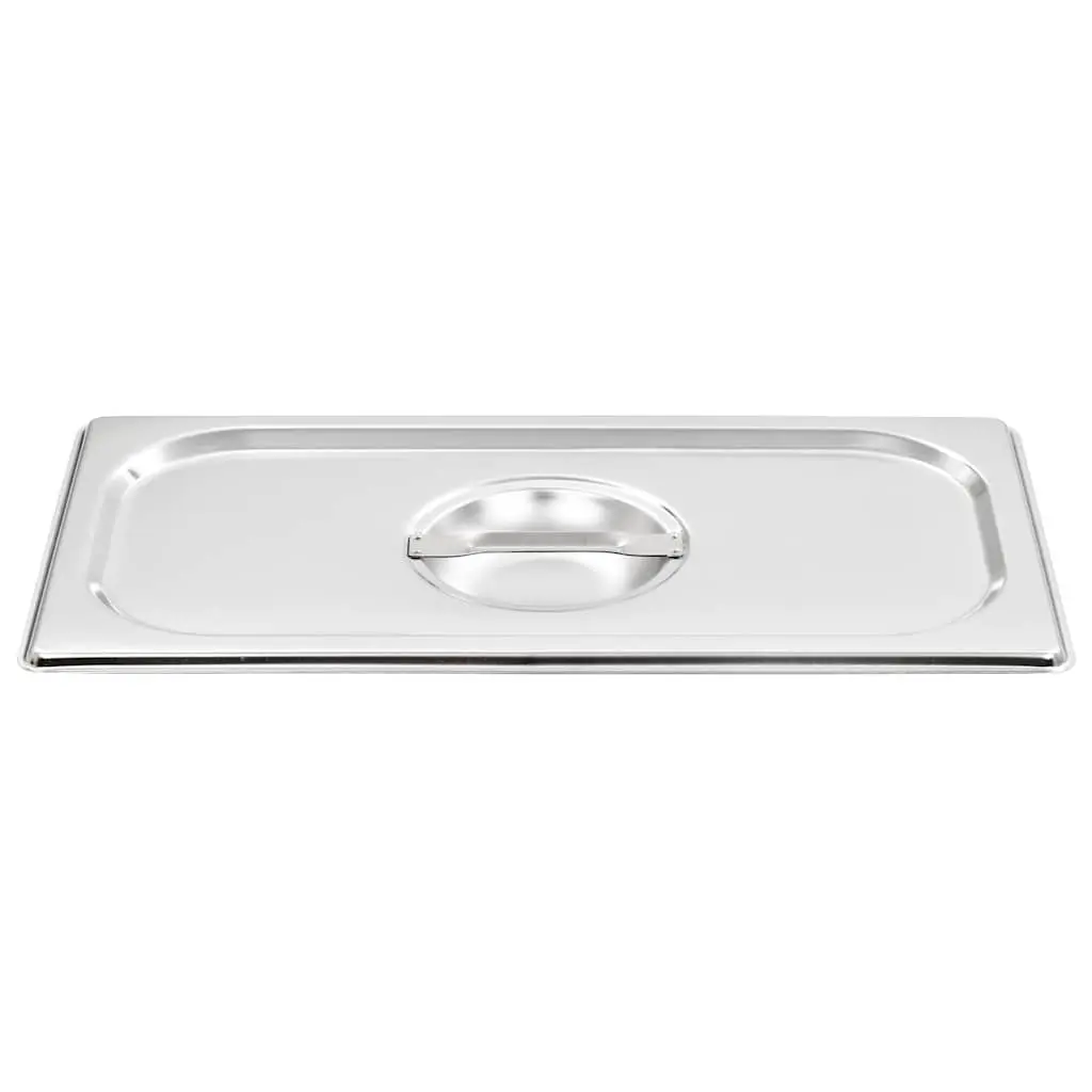 Stainless Steel Pan Lids for GN 1/3 Pans 4 Pack Kitchen Use