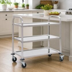 3-Tier Kitchen Trolley with Dimensions 95 x 45 x 83.5 cm