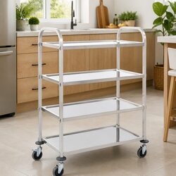 4-Tier Kitchen Trolley Specifications: 107 x 55 x 125 cm