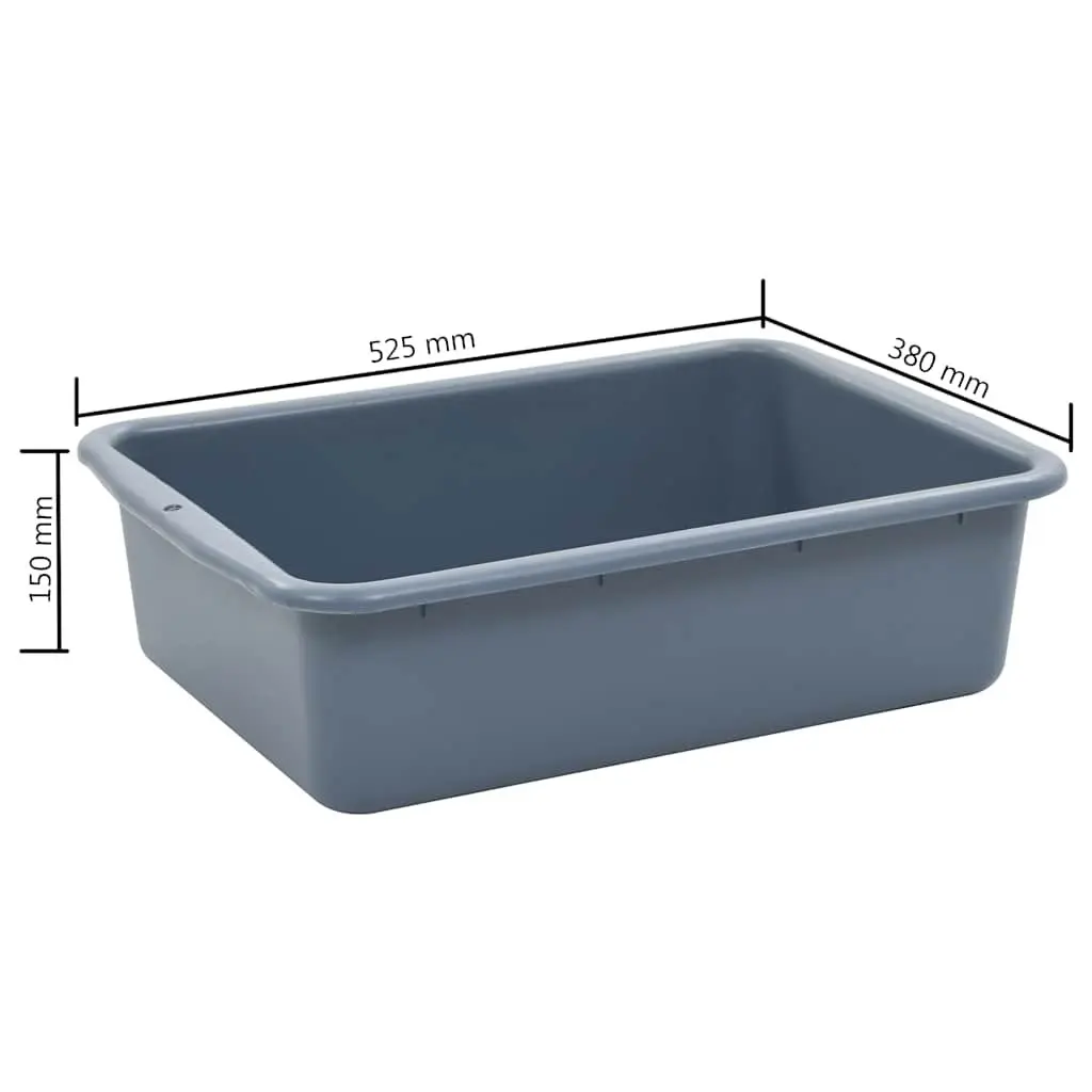 Kitchen Trolley Cart for Dining Room Storage with Plastic Containers 82 x 43.5 x 93 cm