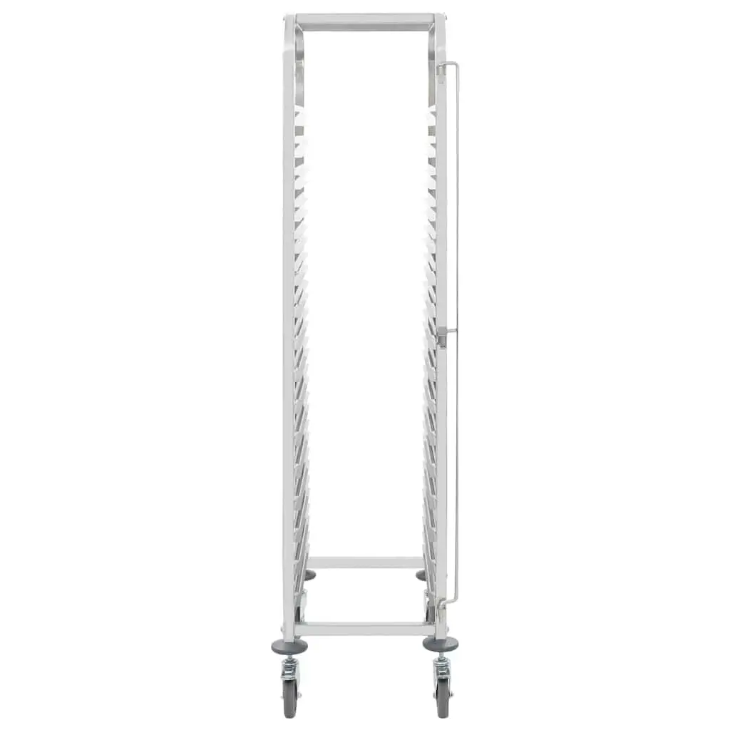 Kitchen Trolley 16 Tray Capacity Stainless Steel Frame Catering Serving Cart