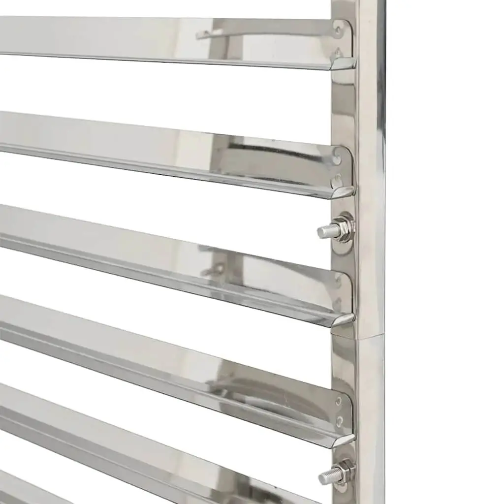 Kitchen Trolley 16 Tray Capacity Stainless Steel Frame Catering Serving Cart