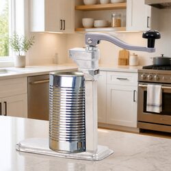 Can Opener Silver 70 cm Aluminum Stainless Steel Mounted Tabletop Kitchen Tool