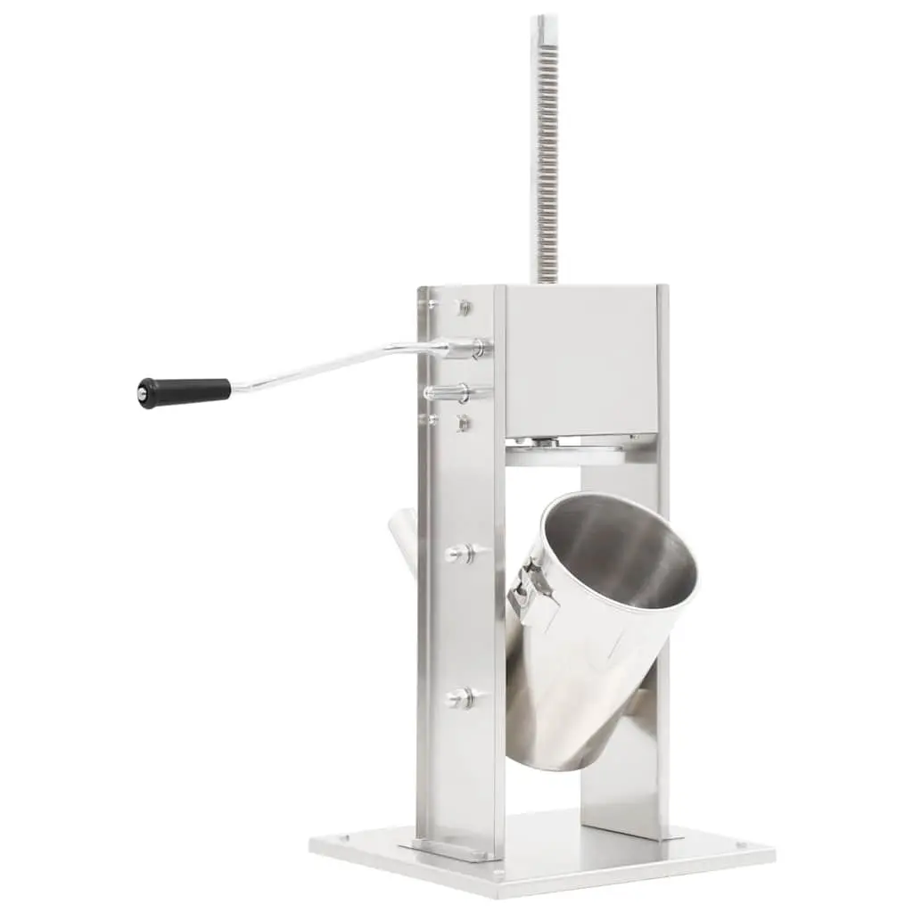 Manual Sausage Stuffer 3L Hopper Hand Crank Meat Filler Kitchen Tool 3 Tubes