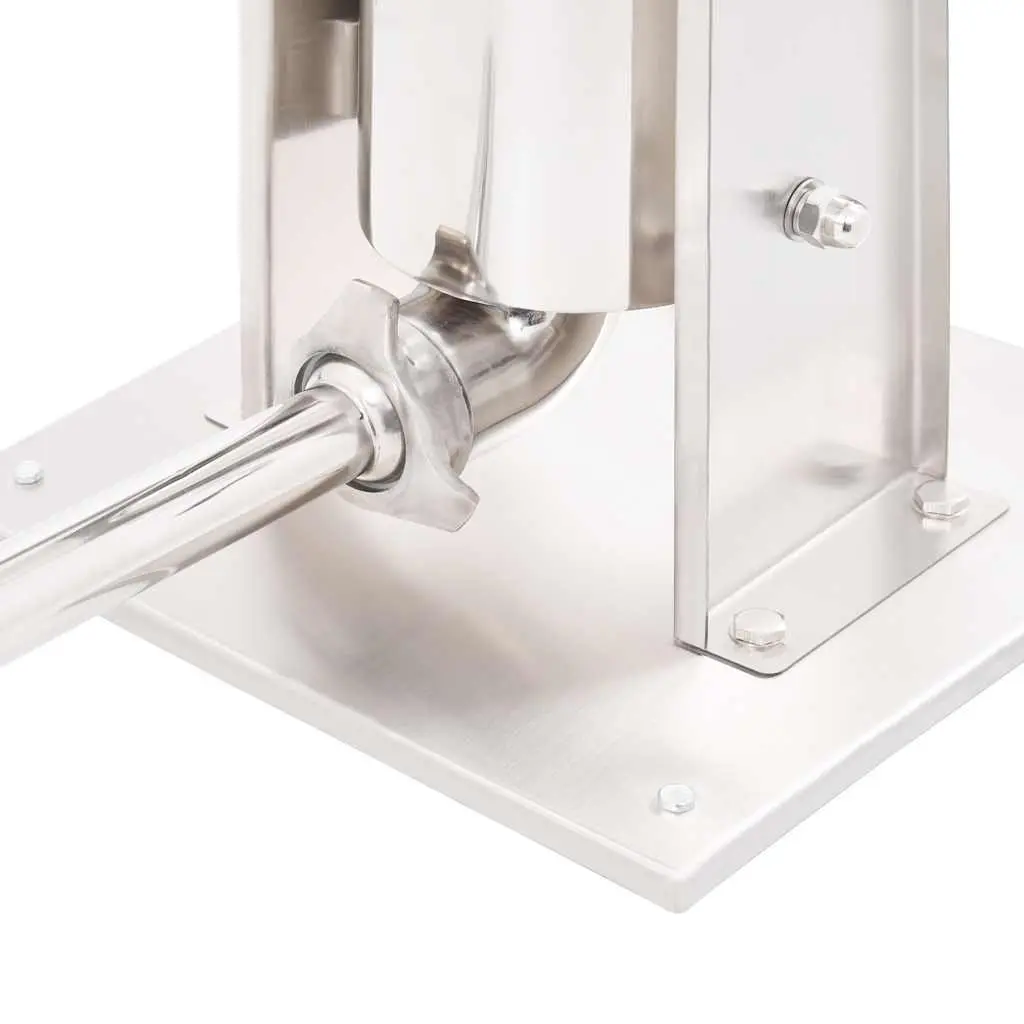 Manual Sausage Stuffer 3L Hopper Hand Crank Meat Filler Kitchen Tool 3 Tubes