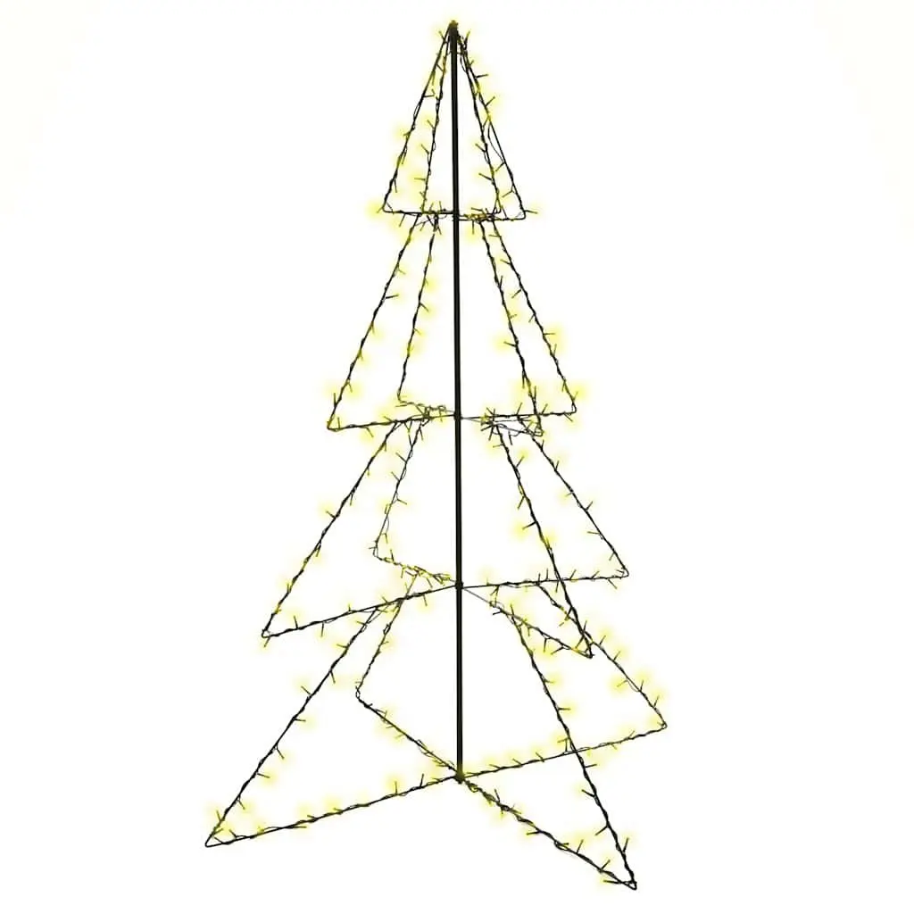 Christmas Cone Tree Indoor Outdoor Decoration 115x150 cm 240 LEDs White