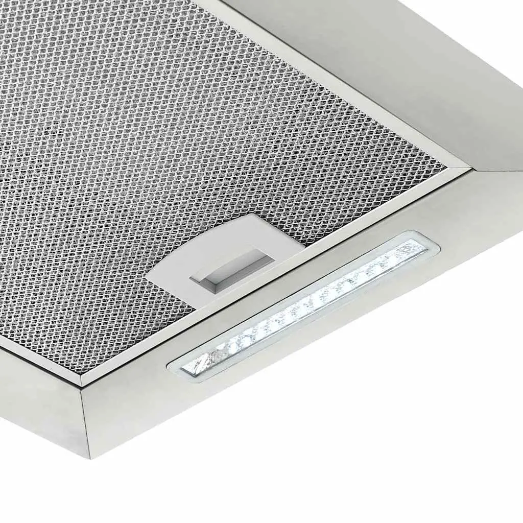 Island Range Hood 37cm Ceiling Mounted Kitchen Extractor Touch LCD Stainless