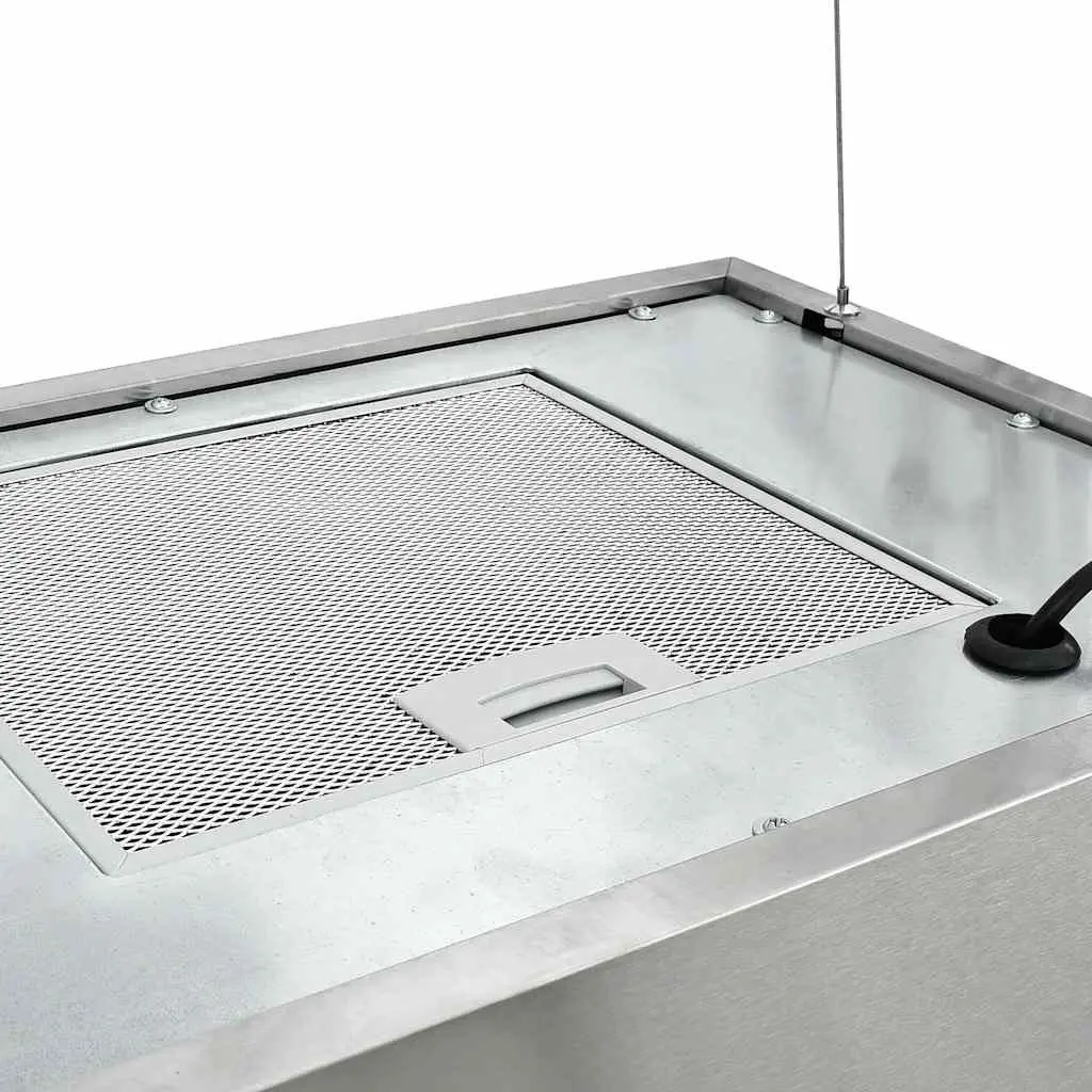 55cm Touch Sensor LCD Island Range Hood