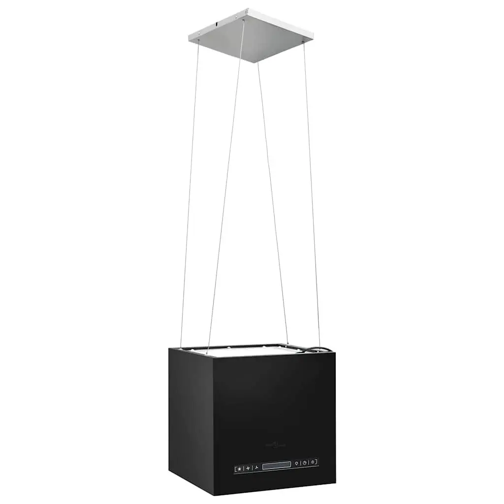 37cm Touch Sensor Black Island Range Hood