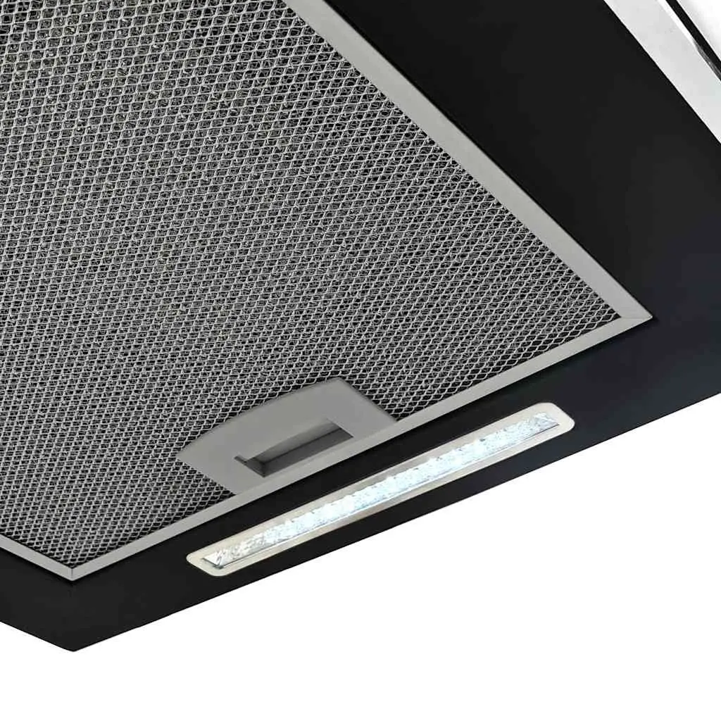 37cm Touch Sensor Black Island Range Hood