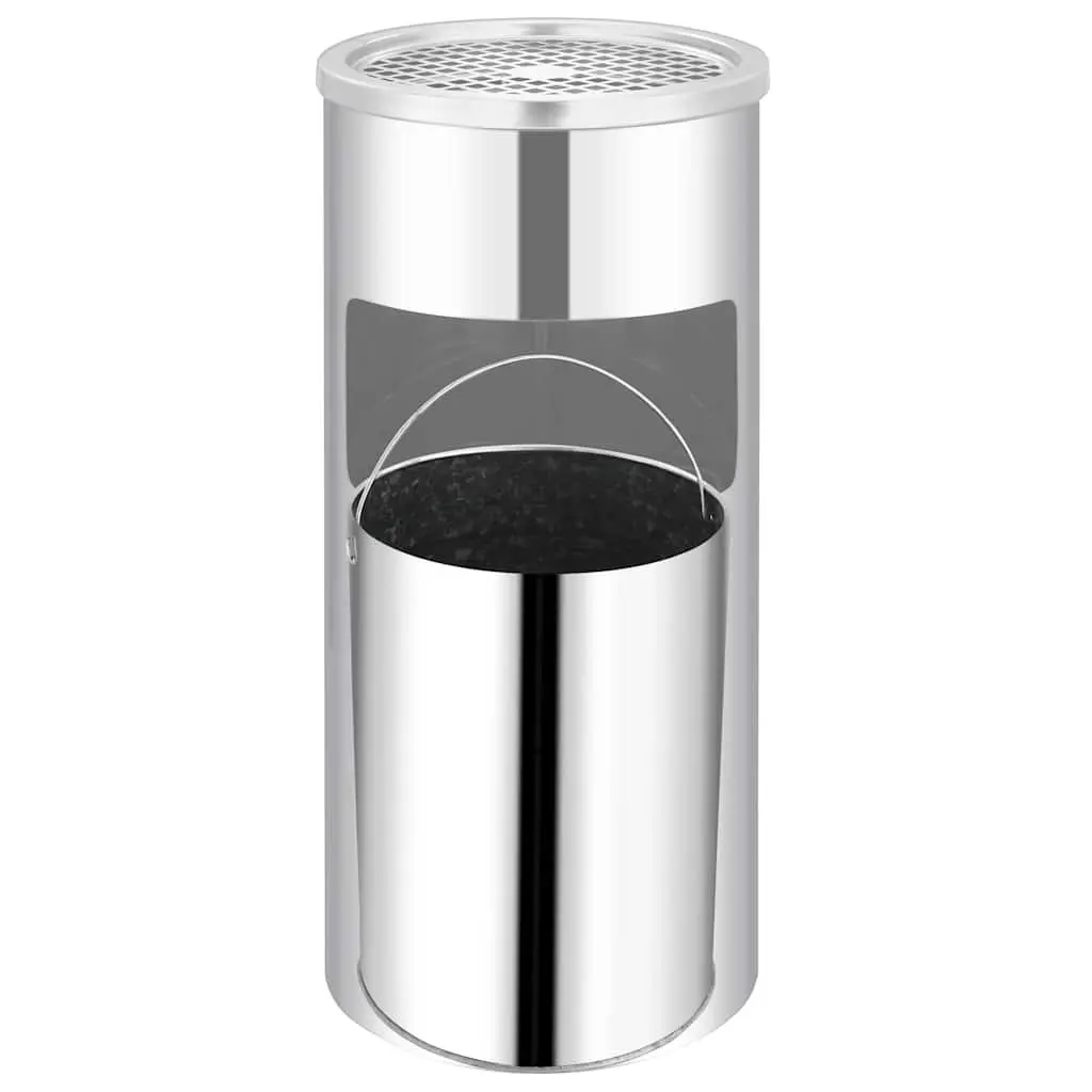 26L Wall Ashtray Dustbin Made of Heavy Gauge Stainless Steel
