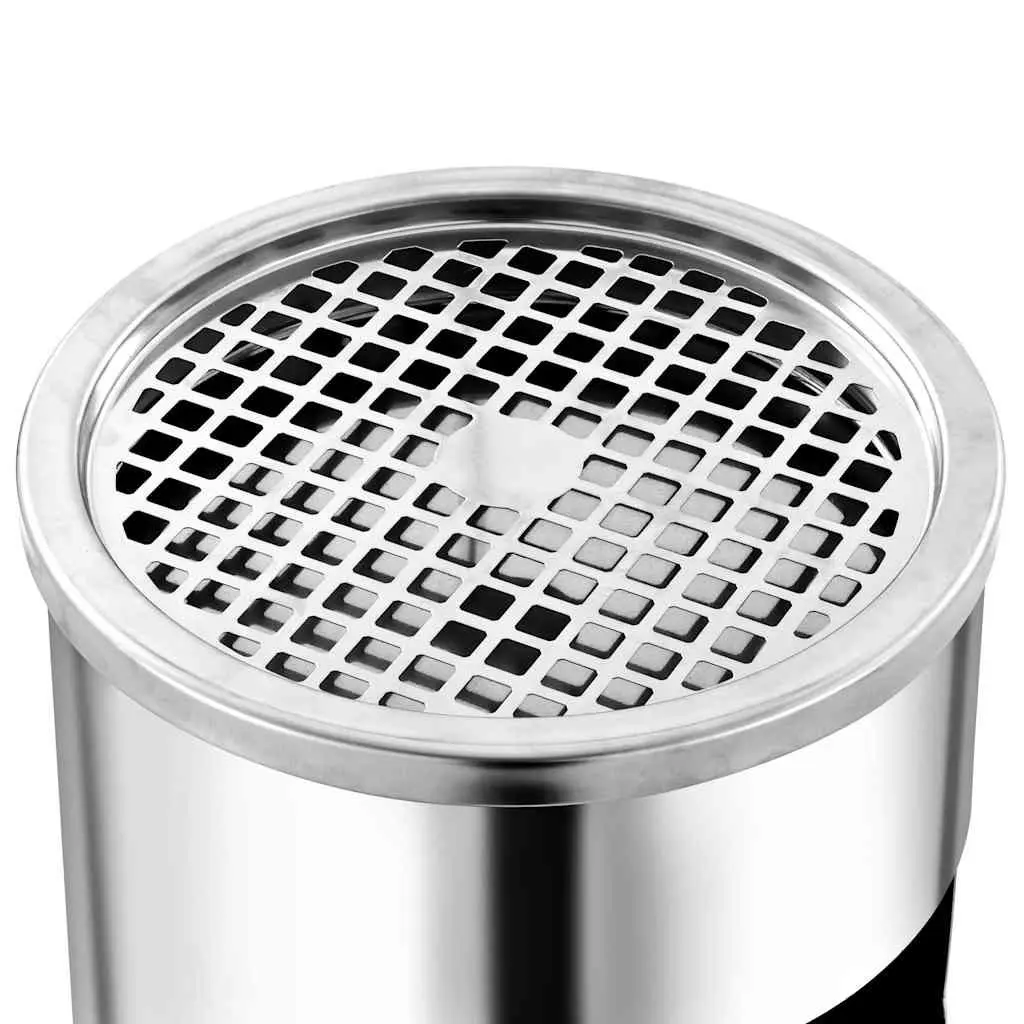 26L Wall Ashtray Dustbin Made of Heavy Gauge Stainless Steel