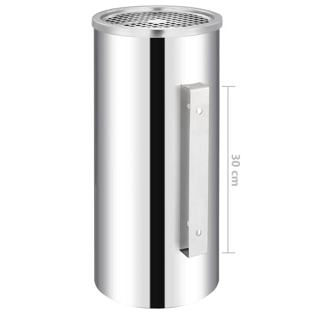 26L Wall Ashtray Dustbin Made of Heavy Gauge Stainless Steel