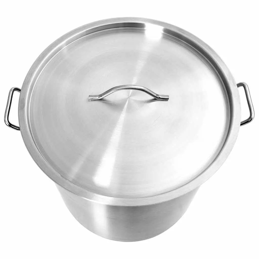 Stock Pot 71 L Stainless Steel Large Catering Cooking Pot Professional Kitchen