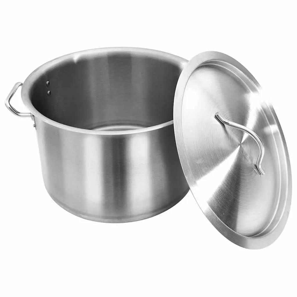 Stock Pot 32L Stainless Steel Cooking Pot Kitchen Catering Use