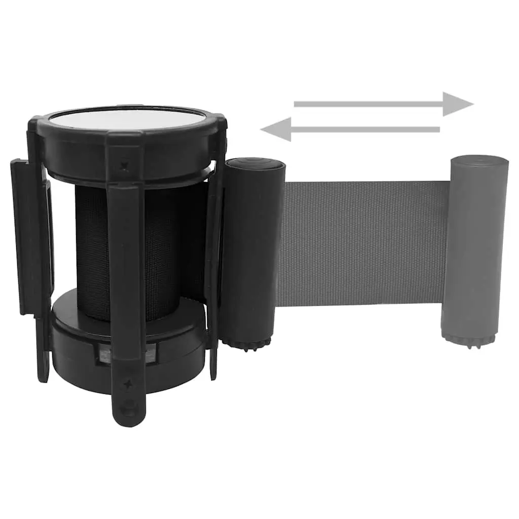 200cm Black Retractable Belt Barrier for Crowd Safety