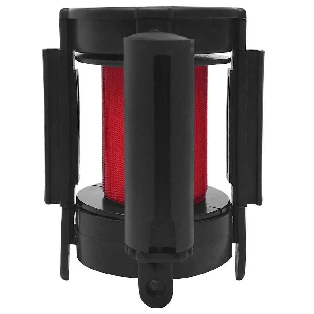 Retractable Belt Barrier 200cm Queue Control Red Crowd Safety Stanchion System
