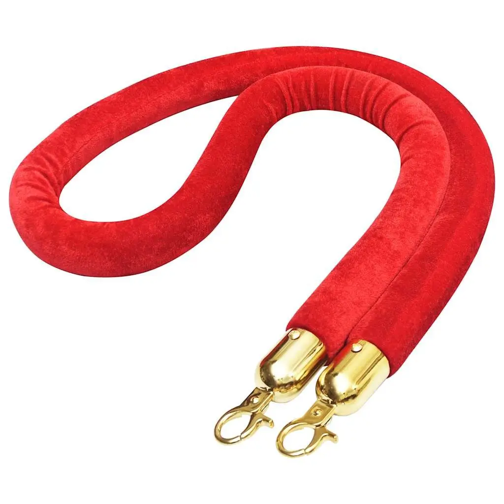 Red Velvet Stanchion Rope for Queuing