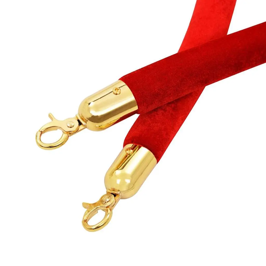 Red Velvet Stanchion Rope for Queuing
