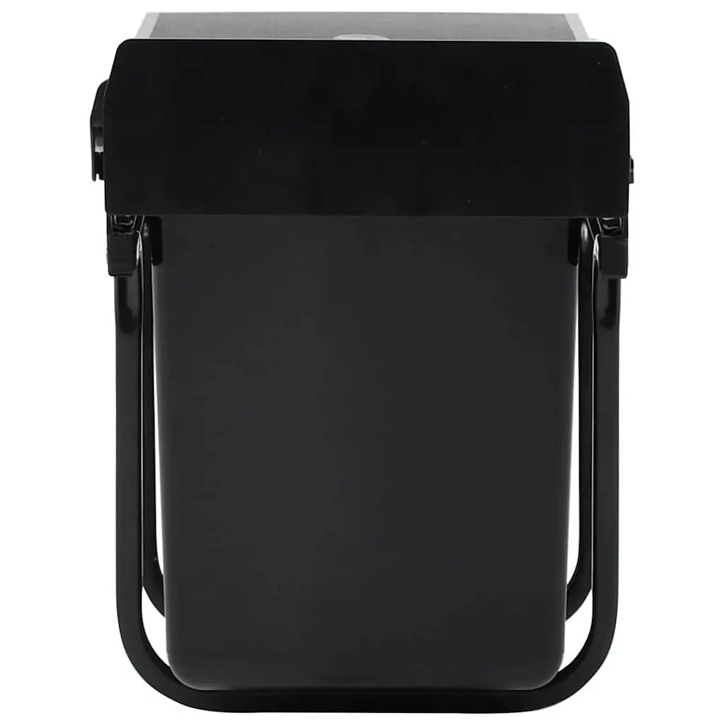 20L Soft-Close Black Kitchen Waste Bin