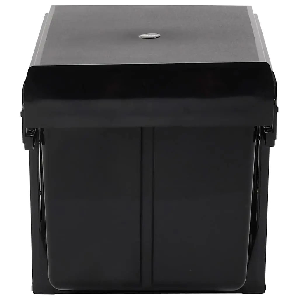 Kitchen Waste Bin Pull-out Cupboard Dustbin Soft-Close Rubbish 36L Black