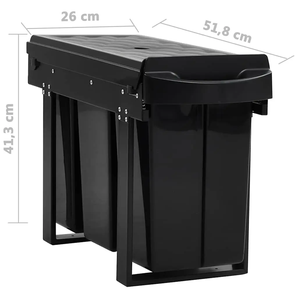 Kitchen Pull-out Waste Bin, 36L