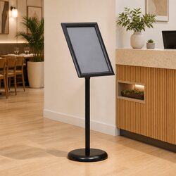 Floor Display Stand for A3 Graphics with Aluminium Frame