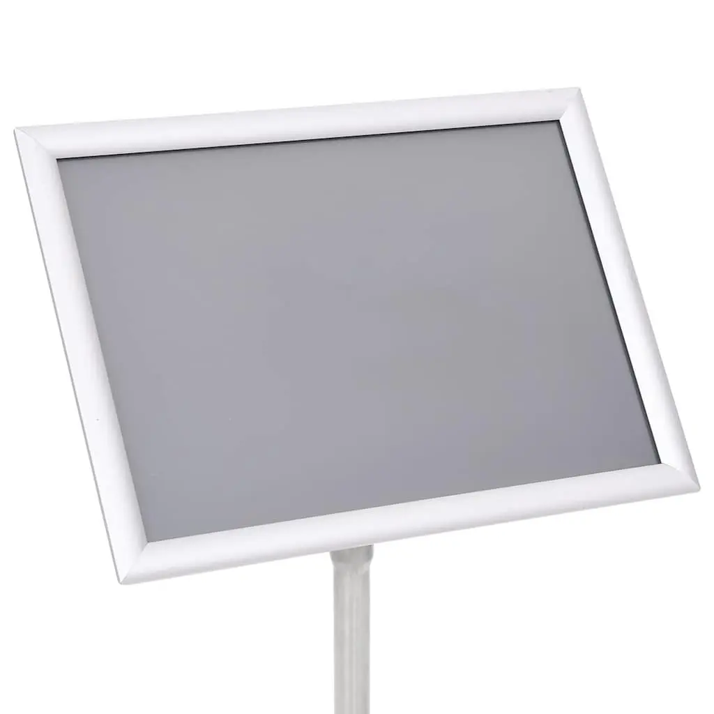 A3 Pedestal Poster Stand Silver Aluminium Display Floor Stand Adjustable