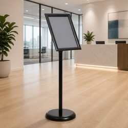 Aluminium A4 Pedestal Poster Stand Specifications