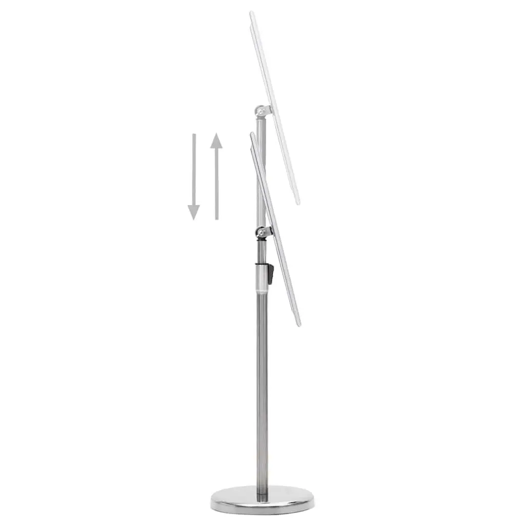 A4 Pedestal Poster Stand Silver Floor Display Stand Retail Presentation Sign