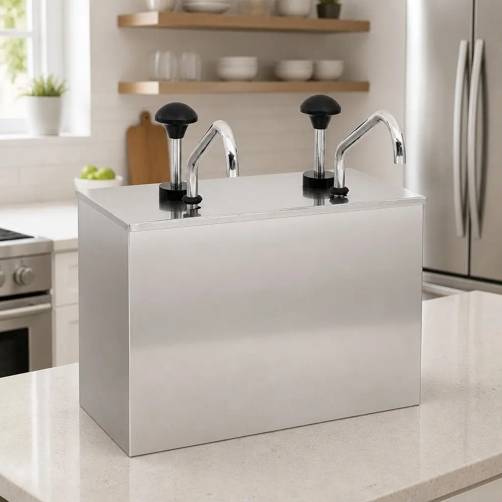 Stainless Steel 2 x 3.5L Sauce Dispenser