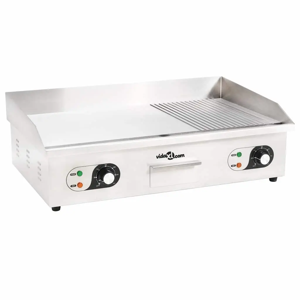 Electric Griddle Stainless Steel 4400W Dual Surface Frying Cooking Appliance
