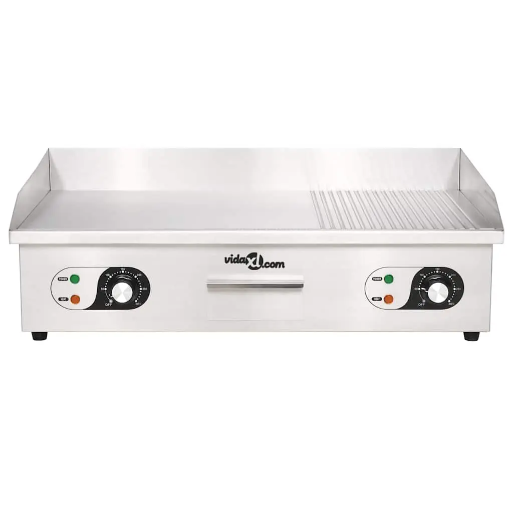 Electric Griddle Stainless Steel 4400W Dual Surface Frying Cooking Appliance