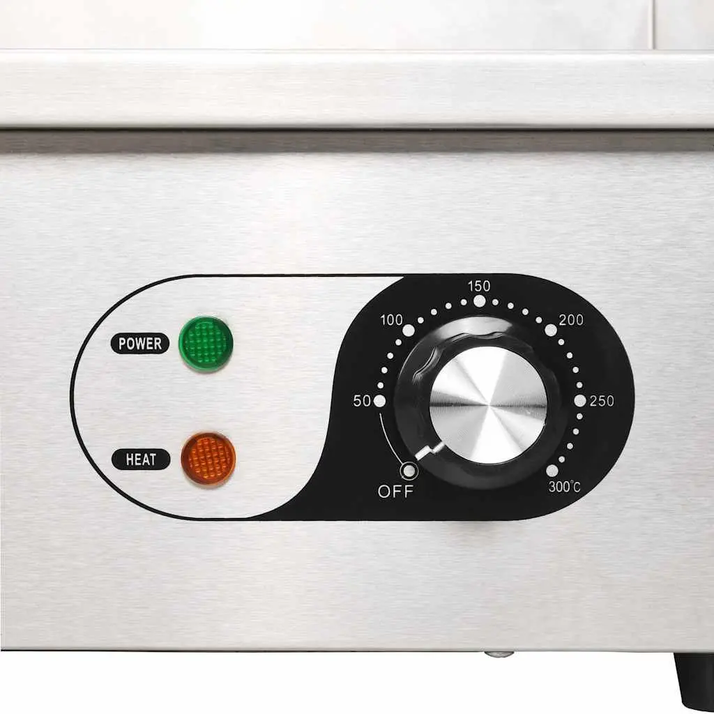 Electric Griddle Stainless Steel 4400W Dual Surface Frying Cooking Appliance
