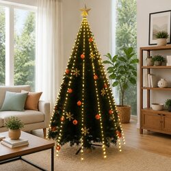 LED Christmas Tree Net Lights - 500 LEDs, 500 cm Long