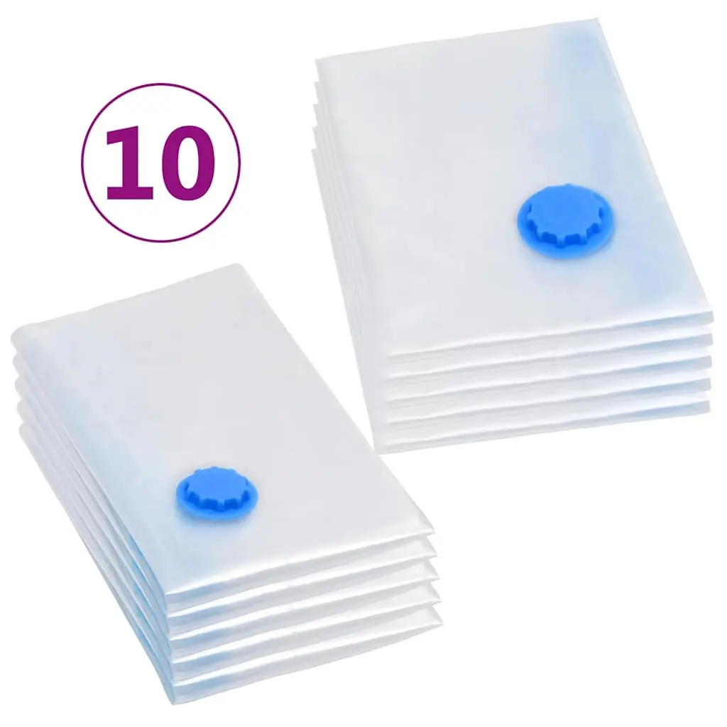 Vacuum Storage Bags for Home Organization 2 Sizes 10 Piece
