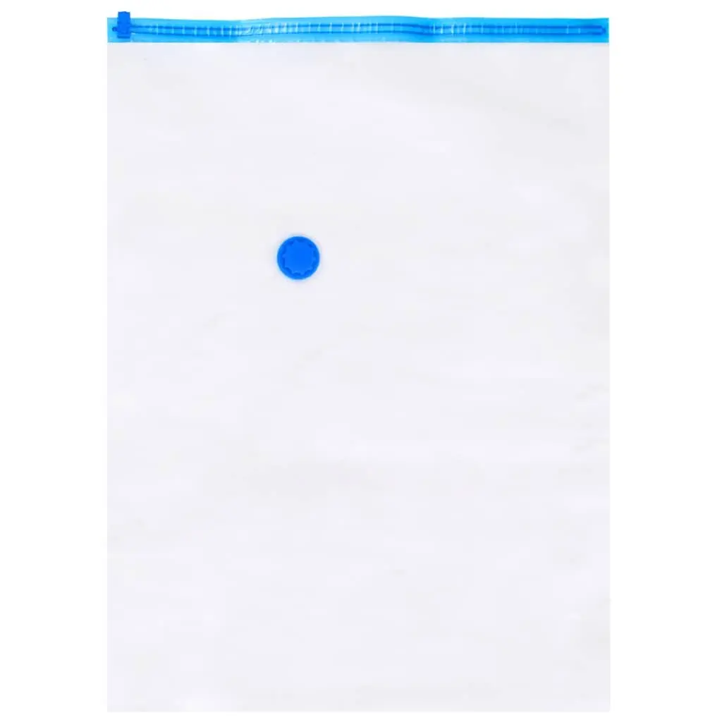 Vacuum Storage Bags for Home Organisation 80x60 cm Transparent Reusable 10 Piece