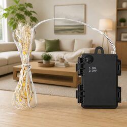 LED String Lights with Fan 260 cm Flexible Bendable Lights Holiday Christmas